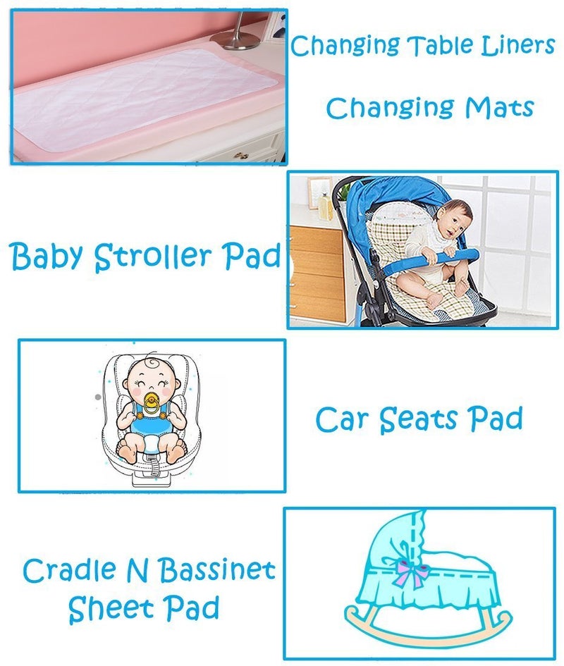 Peubud Pure Cotton Sheets for Babies/Changing Sleeping Mat -Pack of 2 (Multicolor) (610.0mm L X 457.0mm W) - Image 5