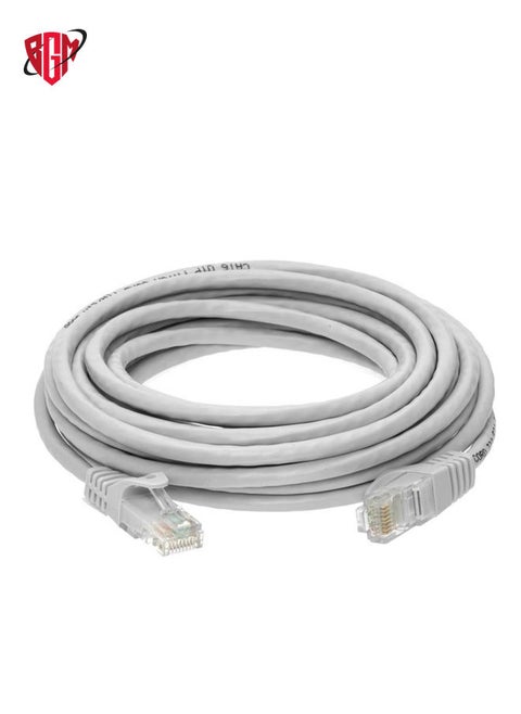 5M Ethernet Cable Cat6 Cable Network Cable High Speed Internet Shielded RJ45 Ethernet Patch Cable Compatible With Laptop, PC, PS5, PS4, TV, Modem, Router & Switch white