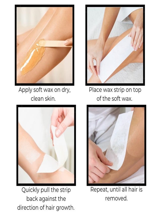 Nidy® Disposable Non-Woven Wax Strips Skin Body Facial Hair Removal Bikini Waxing Strips Fabric for Women Men Arms Legs Underarm Hair Removal Plain Waxing Strips Beige Color 60Pcs - Image 4
