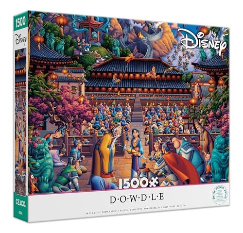Ceaco Disney Dowdle Mulan The Face in The Mirror 1500 Piece Puzzle for Adults Challenging and Perfect for Game Nights Finished Puzzle Size 385 x 265 - Image 1