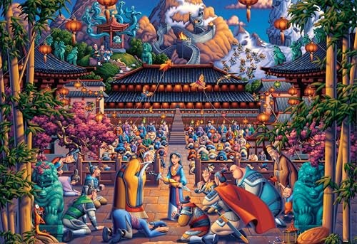 Ceaco Disney Dowdle Mulan The Face in The Mirror 1500 Piece Puzzle for Adults Challenging and Perfect for Game Nights Finished Puzzle Size 385 x 265 - Image 5