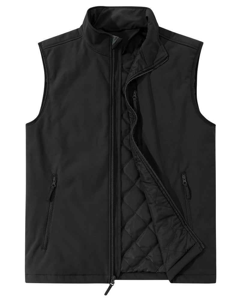 Outdoor Ventures Men's Casual Outerwear Vest Lightweight Winter Zip Up Sleeveless Jacket for Hiking Travel Golf Running - Image 1