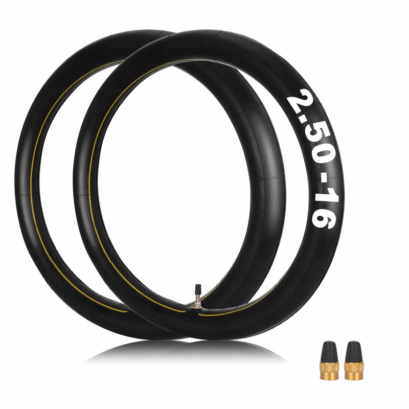 MTATCN (2-Pack) 2.25/2.50-16"" Inner Tube Replacement for XR 75 80 CRF 80F Dirt Bike ATV Off Road Motorcycle, Straight Valve Stem - Image 1