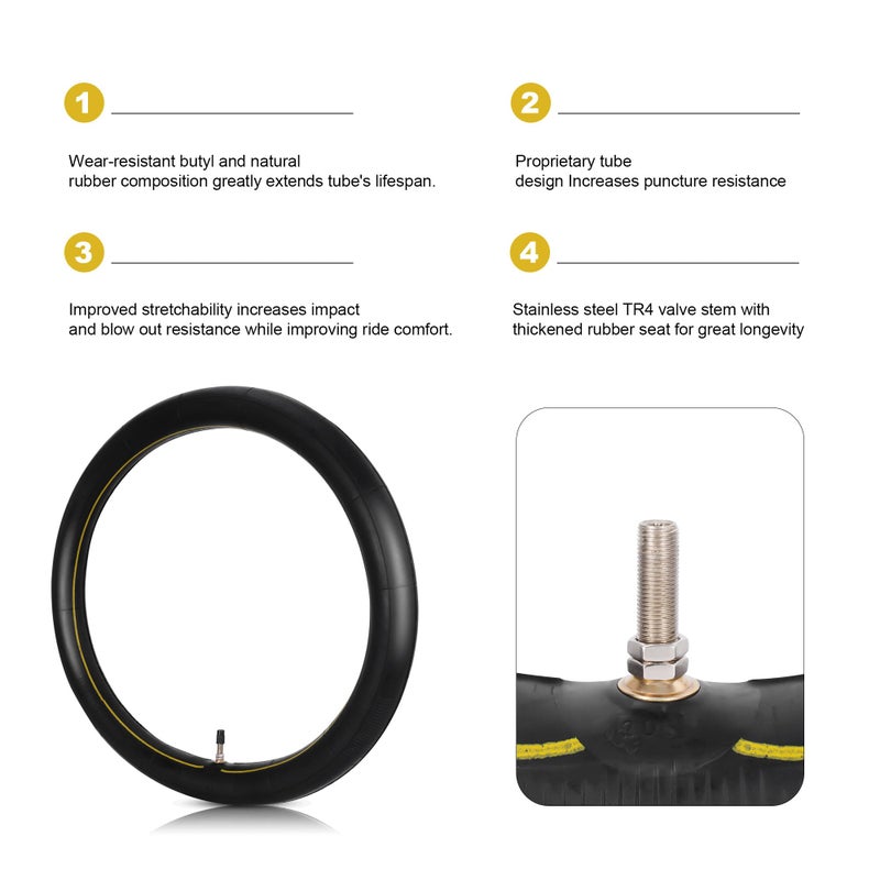 MTATCN (2-Pack) 2.25/2.50-16"" Inner Tube Replacement for XR 75 80 CRF 80F Dirt Bike ATV Off Road Motorcycle, Straight Valve Stem - Image 3
