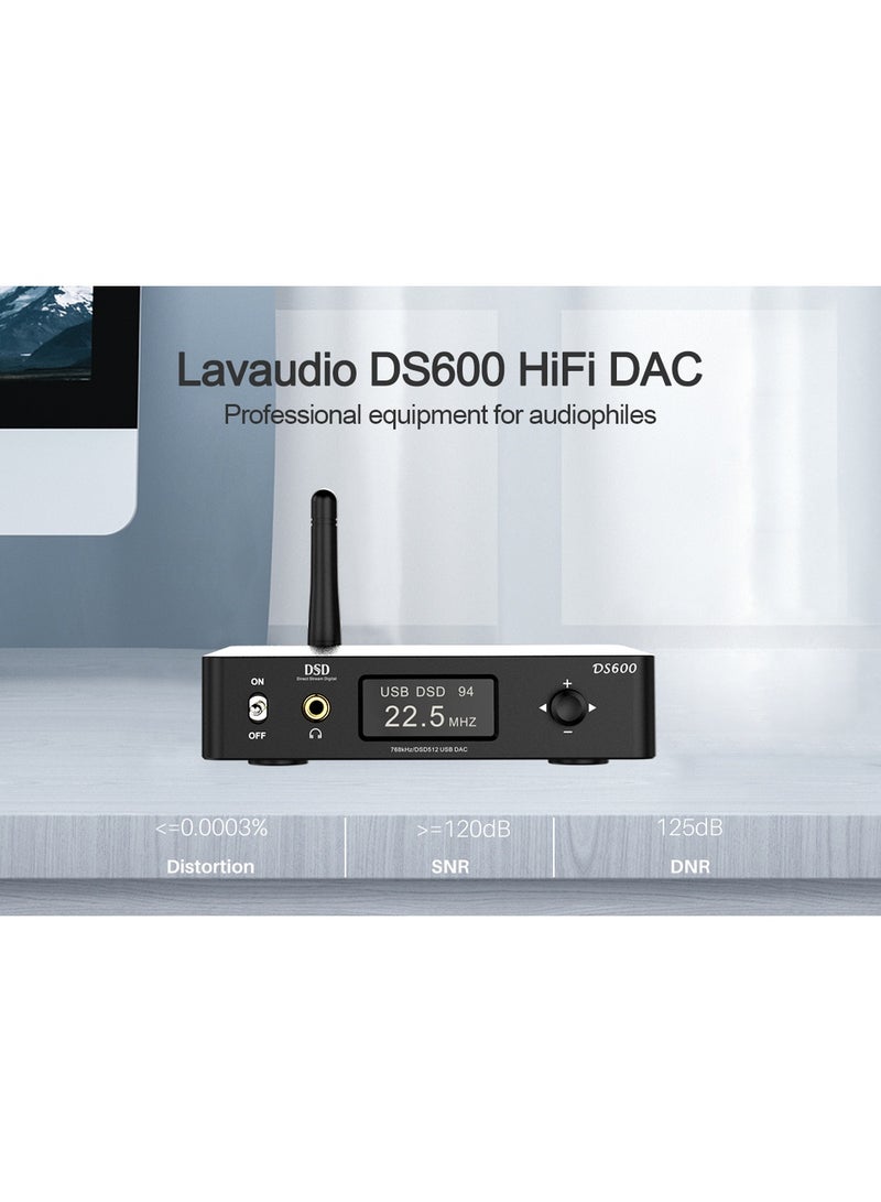 RT936 DS600 Desktop Audio HD Decoder Bluetooth Receiver (Black) - Image 5