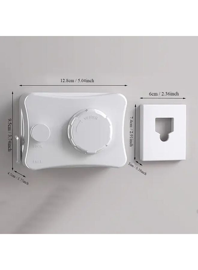 White Retractable Clothesline 7 28inch Invisible Drying Rack for Bathroom Balcony - Image 1