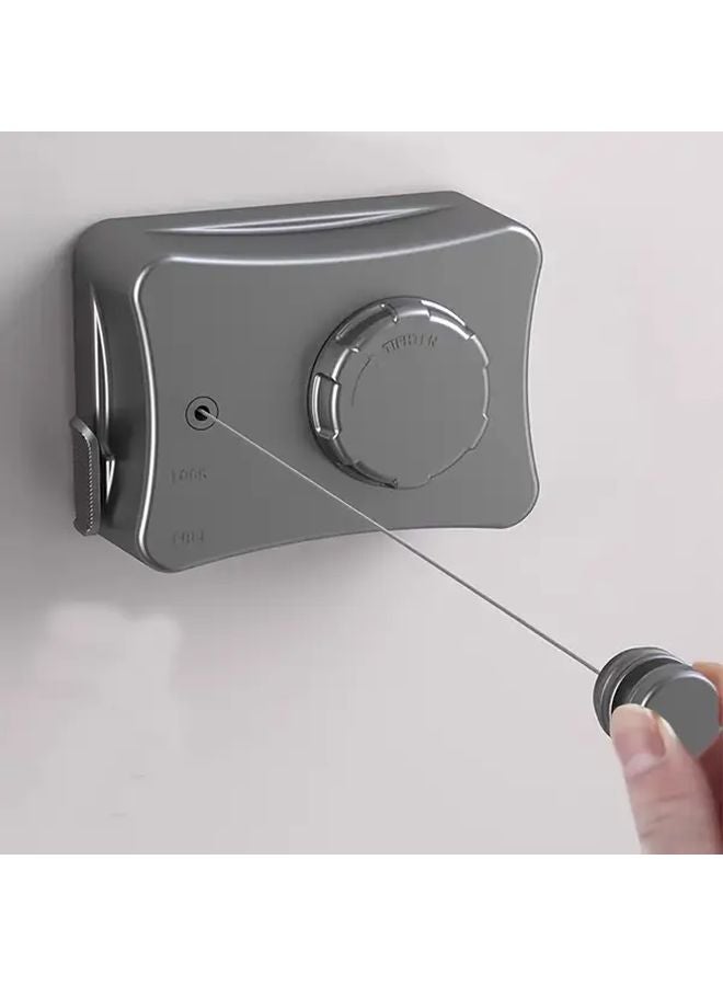 White Retractable Clothesline 7 28inch Invisible Drying Rack for Bathroom Balcony - Image 5