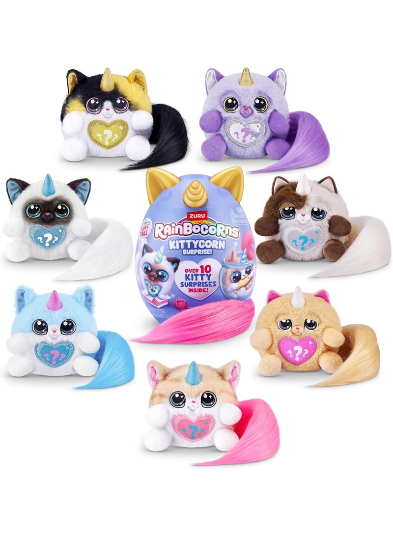 Rainbocorns Kittycorn Surprise Plush (Astrid) – Small Collectible Stuffed Animal Toy with Surprise Accessories for Kids Ages 3+ - Image 4