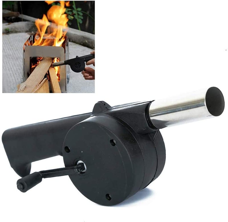 Citaaz Citaaz Folding Portable Outdoor Barbeque Charcoal BBQ Grill Oven Stainless Steel Stick Wooden Stick Silicon Brush - Image 1