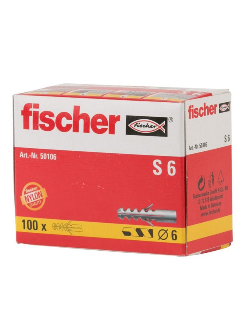 Fischer Fischer Expansion S Plug 0.6cm Pack Of 100