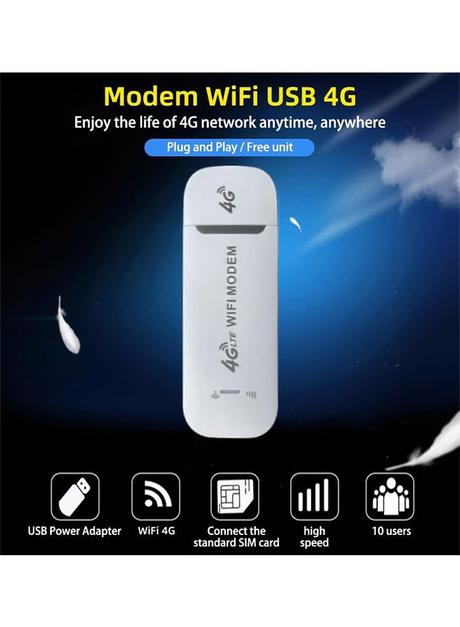 هافن جهاز USB لشبكة 4G LTE، متوافق مع نطاقات السعودية B1/B3/B5/B40، محول شبكة USB مزود بوظيفة راوتر وسمارت س팟 مع إمكانية التشغيل الفوري ومشاركة سبوت WiFi. - Image 4