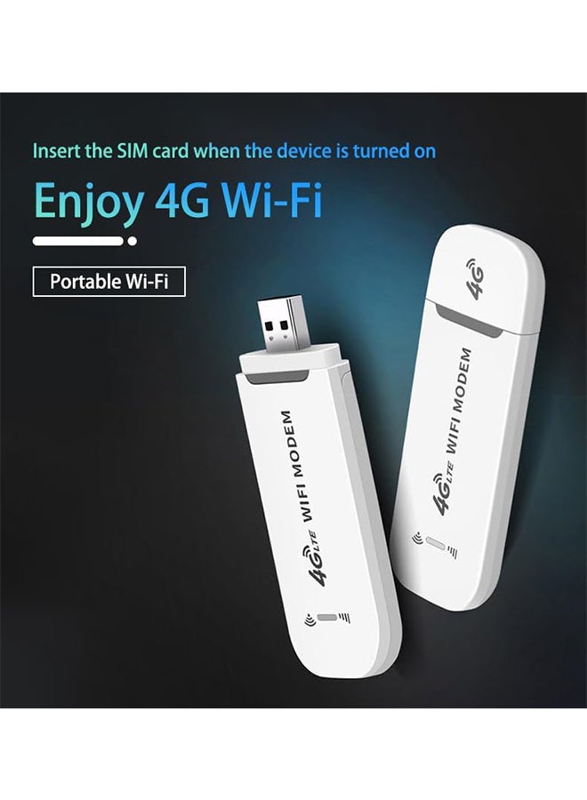 هافن جهاز USB لشبكة 4G LTE، متوافق مع نطاقات السعودية B1/B3/B5/B40، محول شبكة USB مزود بوظيفة راوتر وسمارت س팟 مع إمكانية التشغيل الفوري ومشاركة سبوت WiFi. - Image 3