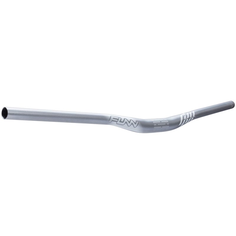 Funn Full On Mountain Bike Handlebar with Bar Clamp 318mm and Width 810mm Tough and Lightweight Alloy Riser Handlebar for MTB BMX and Road Bike Rise 15mm MTB Handlebar Gray