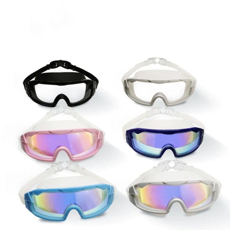 Bluejw Stock Hot Sale Children's Silicone Large-Frame Racing Swimming Goggles Anti-Fog Waterproof Lightweight Comfortable Adjustable - Image 2