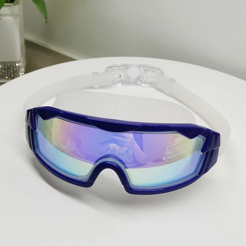 Bluejw Stock Hot Sale Children's Silicone Large-Frame Racing Swimming Goggles Anti-Fog Waterproof Lightweight Comfortable Adjustable - Image 1