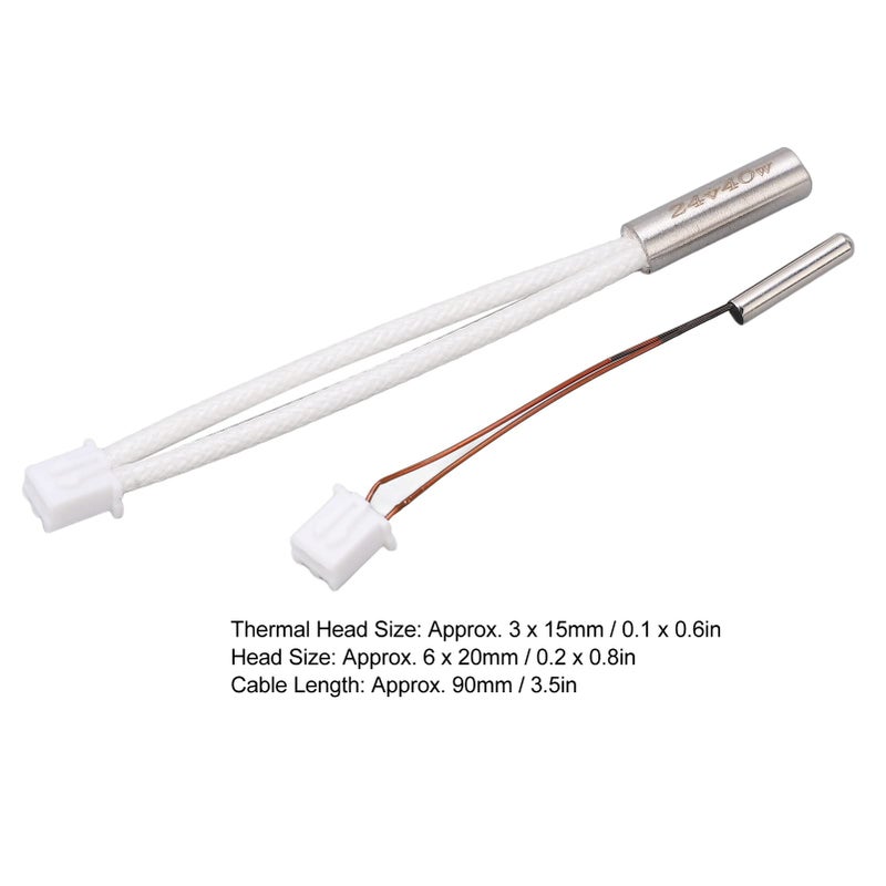 Stainless Steel Thermistor Cable 24V 40W Heater for 3D Printer Temperature Sensor - Image 3
