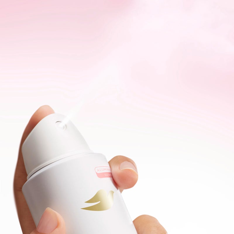 Dove Whole Body Deodorant Cooling Spray Raspberry & Rose Aluminum Free 4oz - Image 5