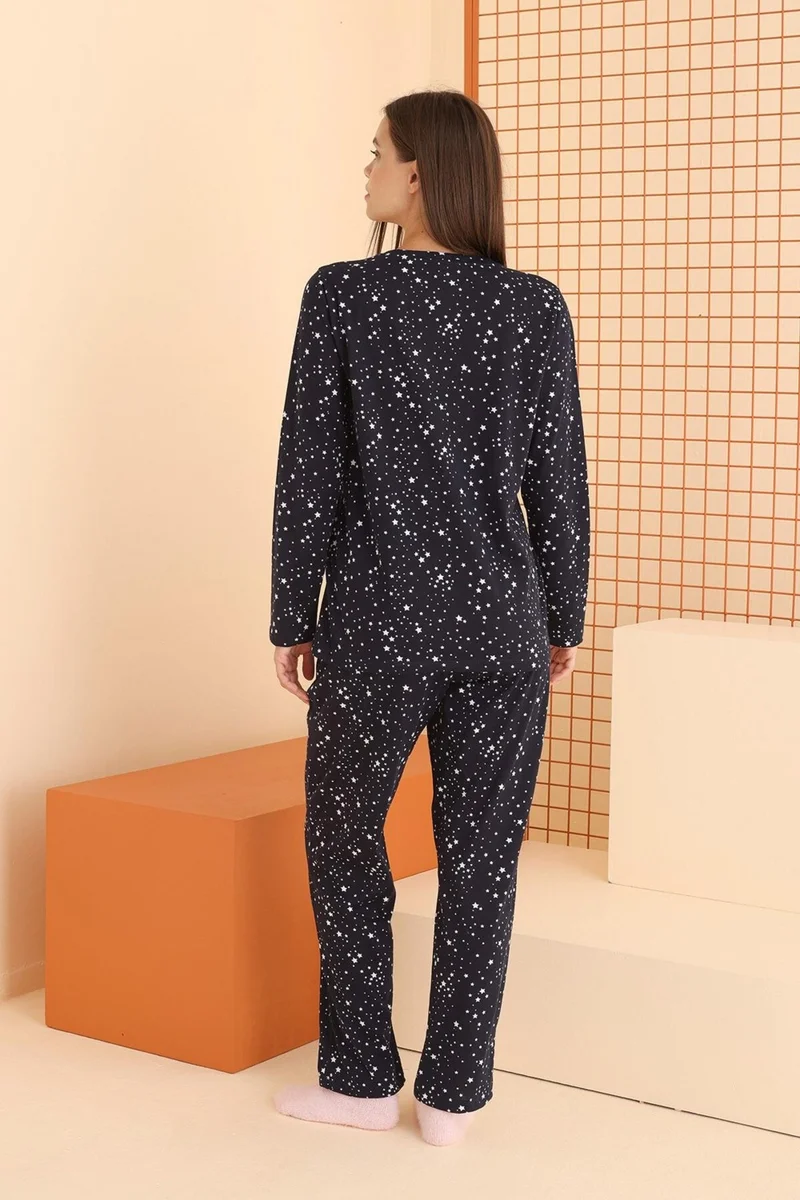 ان بي بي Women's Cotton, Long Sleeve Seasonal Combed Cotton Pajama Set