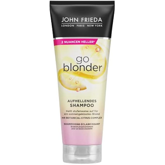 John Frieda SHEER BLONDE GO BLONDER SHAMPOO, 250 ML, PACK OF 2 - Image 1