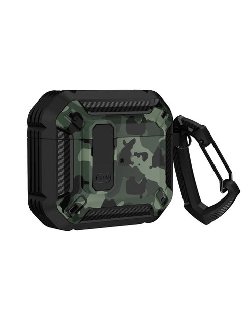 Airpods Pro 2 Case Cover with Keychain Fashionable Camouflage Pattern Cover