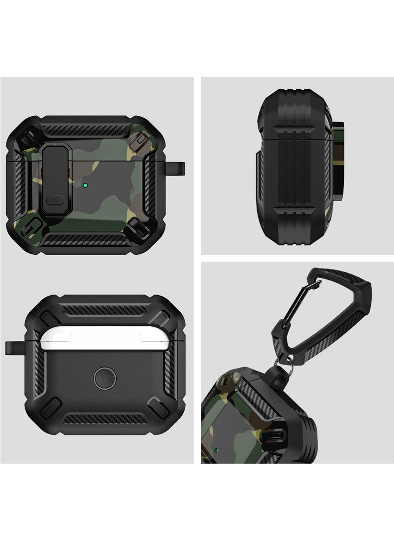 Generic - Airpods Pro 2 Case Cover with Keychain Fashionable Camouflage Pattern Cover - Image 1