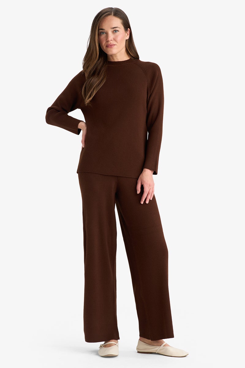 ديفاكتو بلوفر تريكو قصة عادية برقبة مستديرة - Image 2