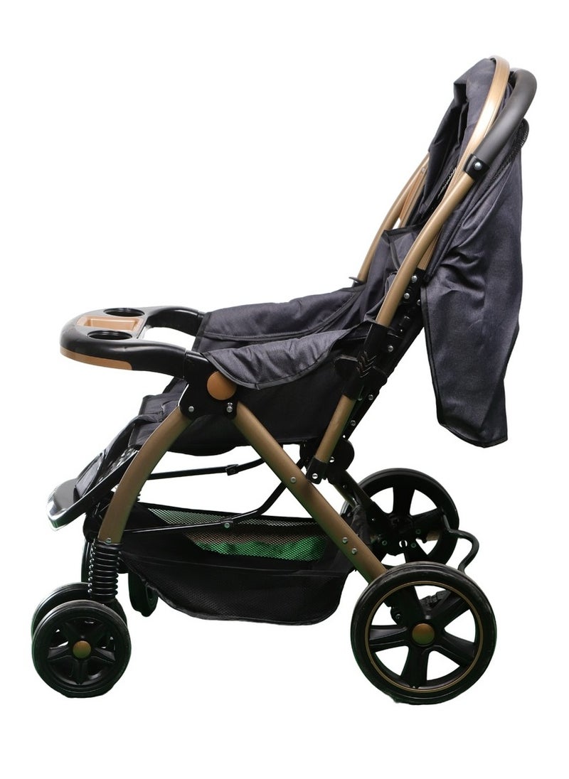 Generic Stroller Baby Multiposition with Suspension Wheels - 615  - Image 2