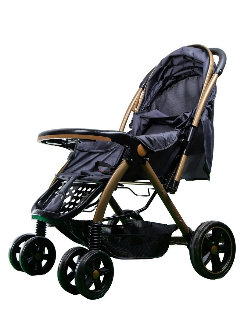 Generic Stroller Baby Multiposition with Suspension Wheels - 615  - Image 3