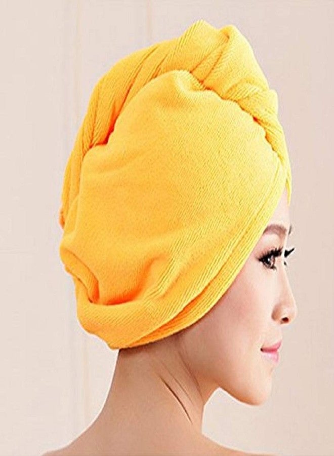 N M Z Hair Towel Wrap Absorbent Towel Hair-Drying Bathrobe Magic Hair Warp Towel Super Drying Microfiber Bath Towel Hair Cap (Multicolour, 1 pc) - Image 3