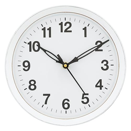 Webelkart Antique Plastic Wall Clock for Home and Office Decor/Office Wall Clocks/Wall Clock for Living Room/Diwali Decorations Items (Noiseless, 8 Inches (Gold) - Image 4