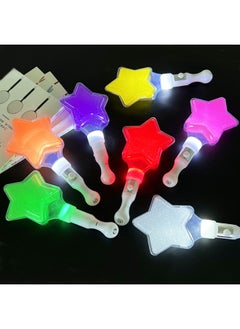Short Flash Stick Love Stick Five-pointed Star Stick Short Luminous Stick Toy Concert Light Stick Can Be Advertised-Color:(Orange) Short Five-pointed Star Light Stick