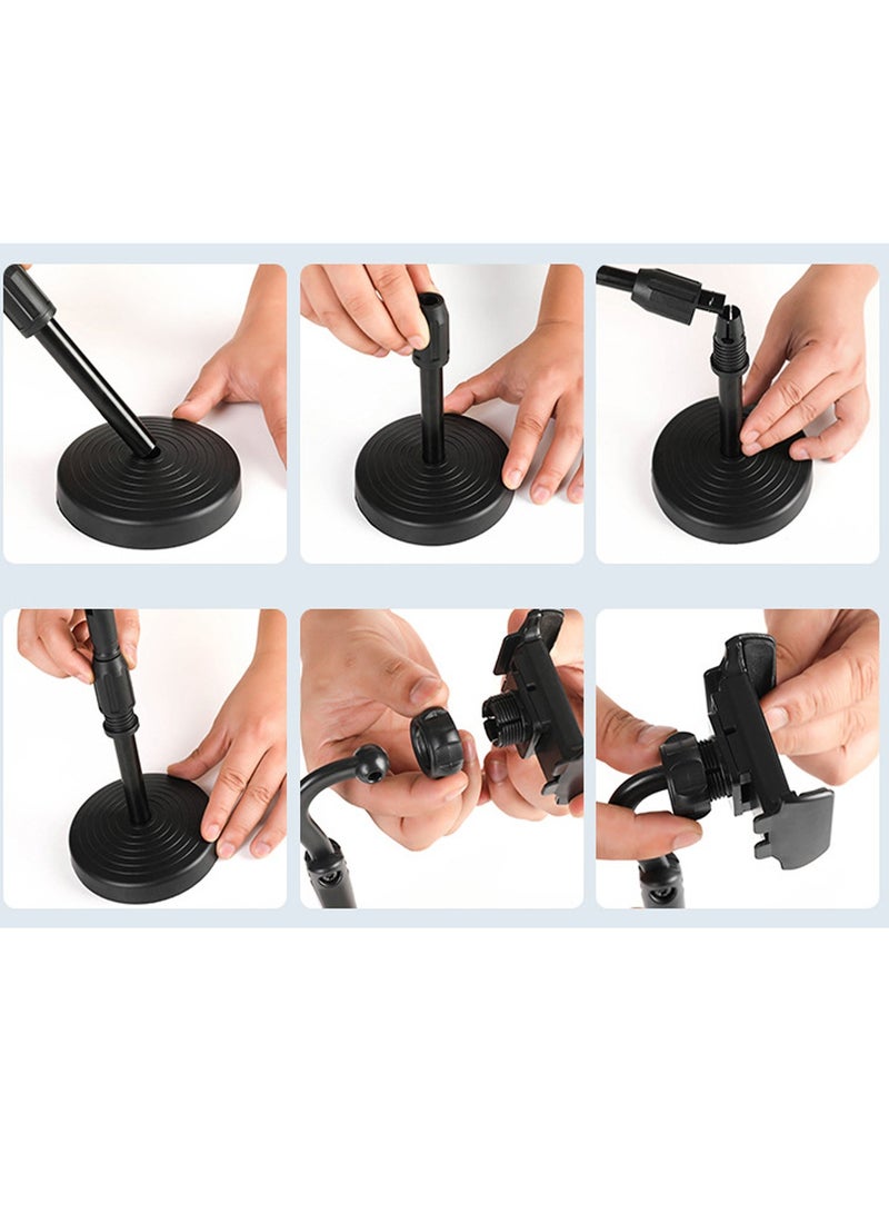 Adjustable Desktop Phone Stand Bracket 360 Degree Rotating Cell Phone Stand Holder for iPhone, Samsung and All Phones - Image 2