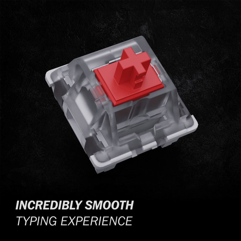 Gateron KS-9 RGB Mechanical MX Type Key Switch - Clear top (90 Pcs, Red) - Image 5
