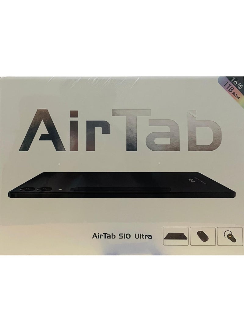 AirTab S10 Ultra 5G Wi-Fi Android Tablet 10.1 Inch Display 16GB RAM 1TB Storage 10000mAh Battery Dual Camera Face Unlock with Wireless Arabic Keyboard Gold – Powerful Performance & Sleek Design  - Image 5