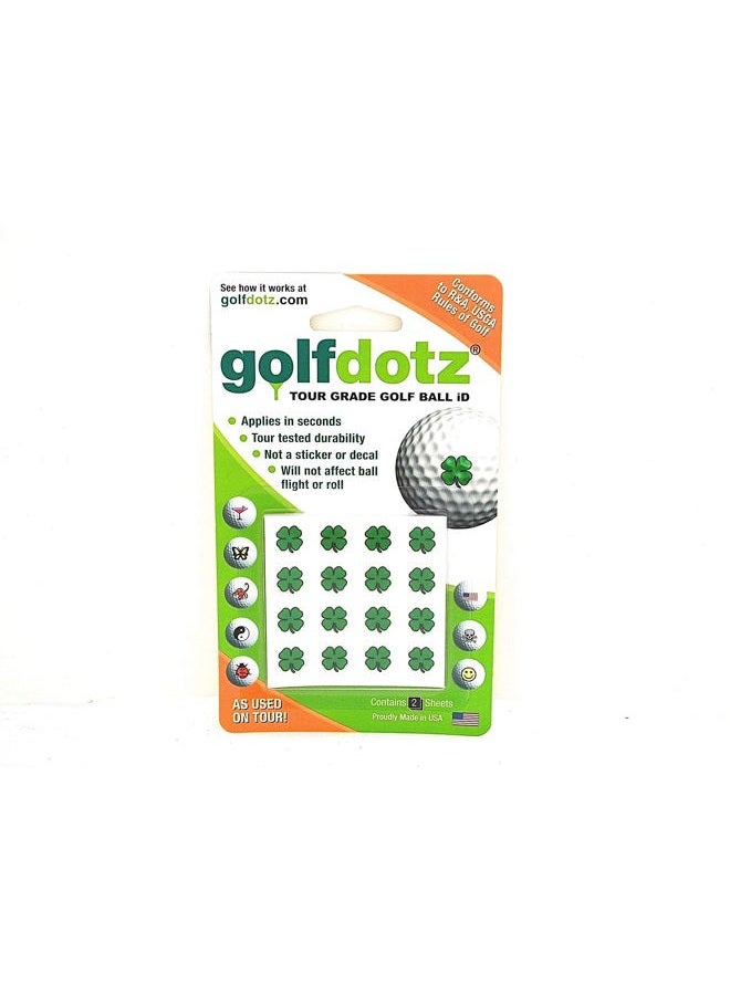 Golfdotz Lucky Clover | Golf Ball Markers | Golf Accessories | Golf Ball Customizers | 32 Count, Assorted - Image 2