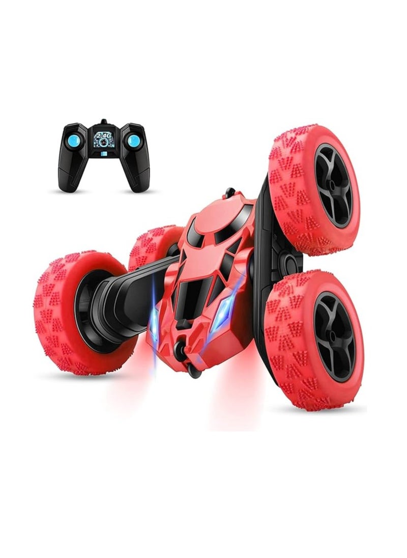 S2C Remote Control Car, RC Cars Stunt Car Toy, 4WD 2.4Ghz Double Sided 360° Rotating RC Car with Headlights, Kids Xmas Toy Cars  - Image 1
