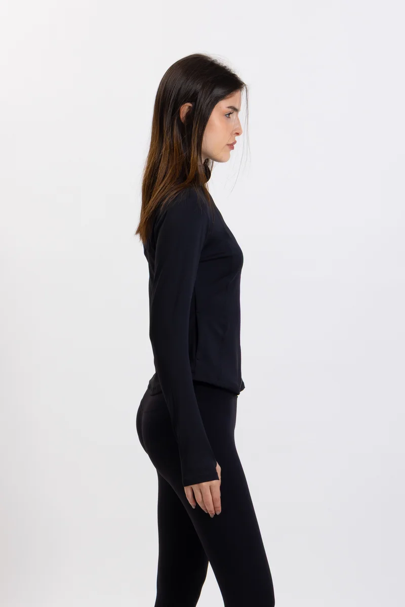 SHAPES DETAILED SCULPT ZIP-UP TOP