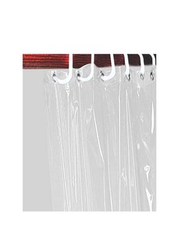 KitchDeco PVC Plastic Transparent AC Curtain 4 x 9 feet Pack of 1 Piece  - Image 2