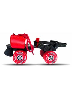 Jaspo Marshal Trainers Adjustable Roller Skates Combo (Skates + Helmet + Knee & Elbow Guards), For Age Group 6 To 14 Years, Academy & School Level Skating, Unisex_Youth, Speed_Wheel (Red)  - Image 3