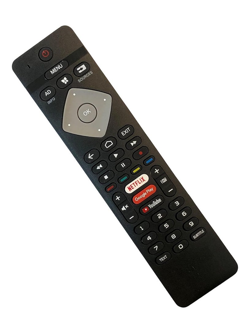 ELTRAZONE Original Remote Control Compatible with Philips Smart Android TV 4K with Hotkeys for Netflix, YouTube, Rakuten, Amplify – Battery Included - Image 3