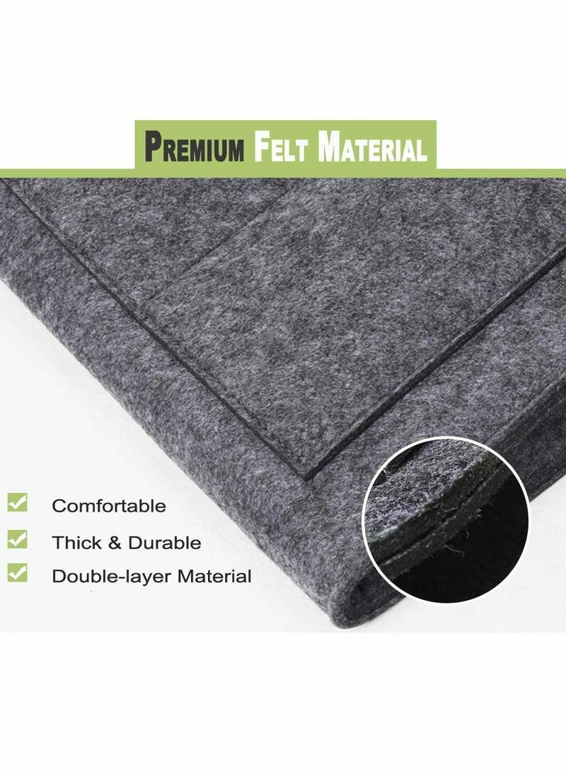 Y&D Bedside Storage Pocket, 2 Pcs Felt Hanging, Space Saving, 5 Pockets Holds - Image 5