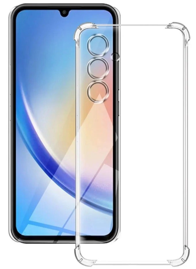 Generic - Case for Samsung Galaxy S25 Plus Clear TPU Four Corners Protection Cover Transparent Soft funda - Image 1