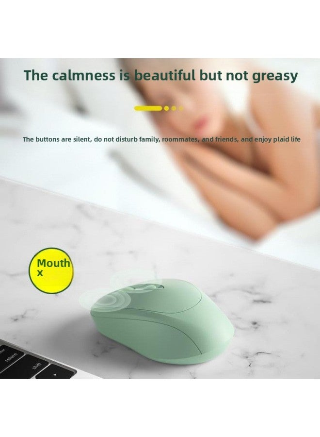 Wireless Mouse Girl Office Silent Silent Charging For Asus HP Lenovo Dell Computer-Specification:[upgraded Lake Green] Dual Mode + Super Long Battery Life Of 100 Days  - Image 4