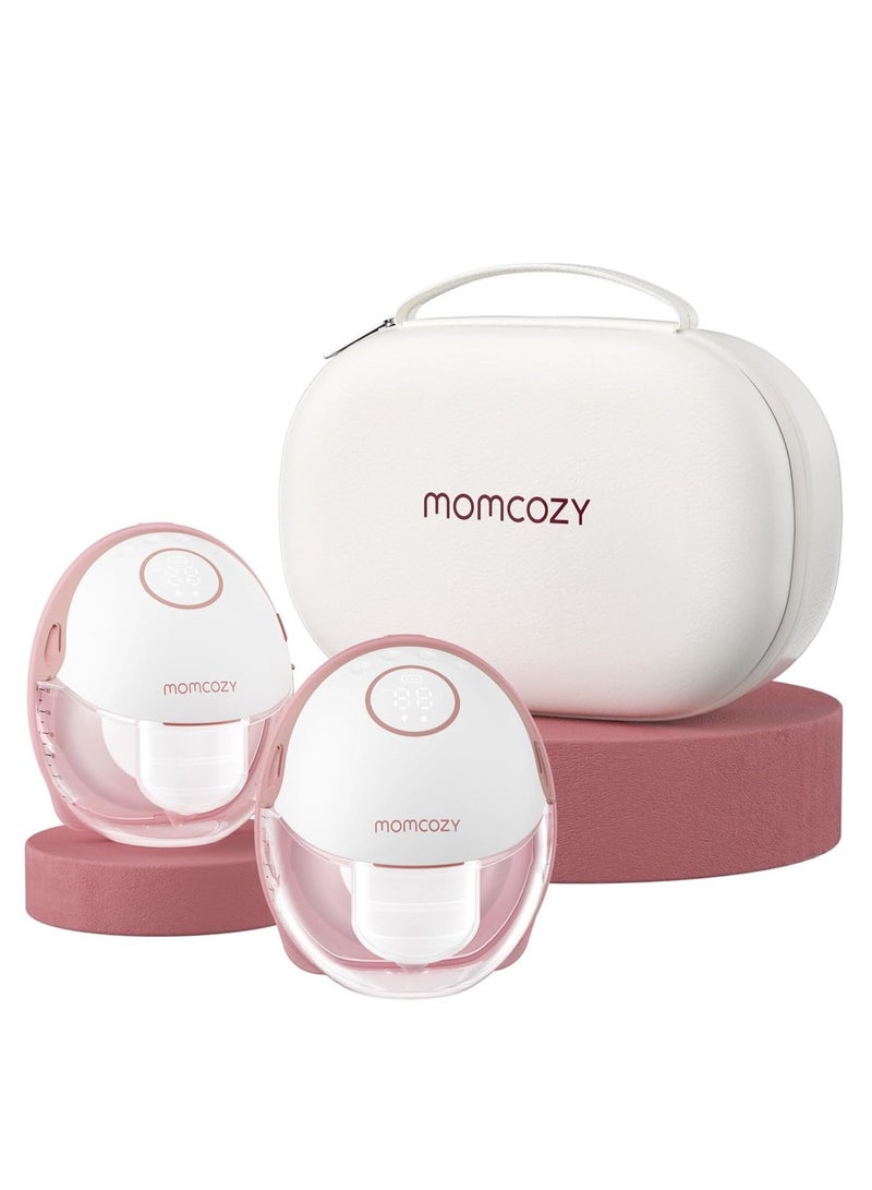 Momcozy Breast Pump Hands-Free Mobile Style | M6, Wearable Breastfeeding Pump Ideal Rhythm for More Milk, DoubleFit Flange More Fit & Discreet with 3 Modes & 9 Levels & 50pcs Breast Milk Bags, Temp-Sensing Discoloration Milk Storing Bags for Breastfeeding, Disposable Milk Storage Bag with 6 Ounce Self Standing, No-Leak Milk Freezer Storage PouchesBundle - Image 2