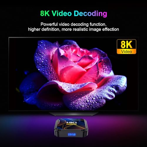 IDEALROYAL Android Box 2026, Android 13.0 TV Box with 3D 8K 4GB RAM 64GB ROM RK3528 Quad-Core ARM Cortex A53 Mali-450, 2.4GHz/5.0GHz Dual WiFi BT 4.0, Support H.265 Ultra HD/HDMI 2.0/USB 3.0 Smart TV Box - Image 5