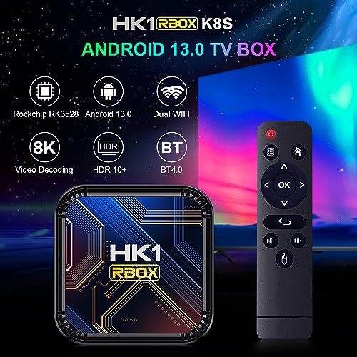 IDEALROYAL Android Box 2026, Android 13.0 TV Box with 3D 8K 4GB RAM 64GB ROM RK3528 Quad-Core ARM Cortex A53 Mali-450, 2.4GHz/5.0GHz Dual WiFi BT 4.0, Support H.265 Ultra HD/HDMI 2.0/USB 3.0 Smart TV Box - Image 2