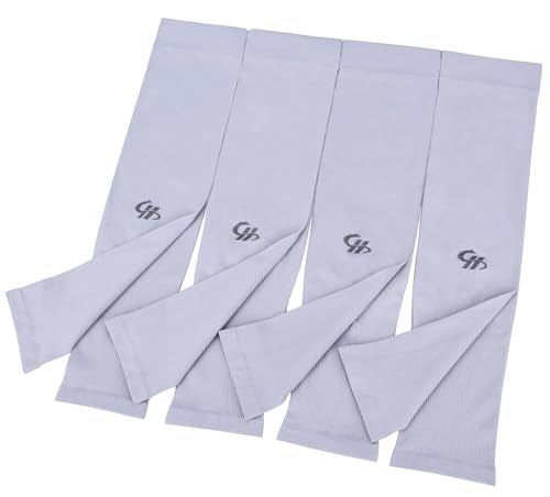 HOPESHINE Arm Sleeves UV Sun Protection Cooling UPF 50+ 4-Pairs for Men Women Cycling, Golf, Outdoor Sports - Image 1