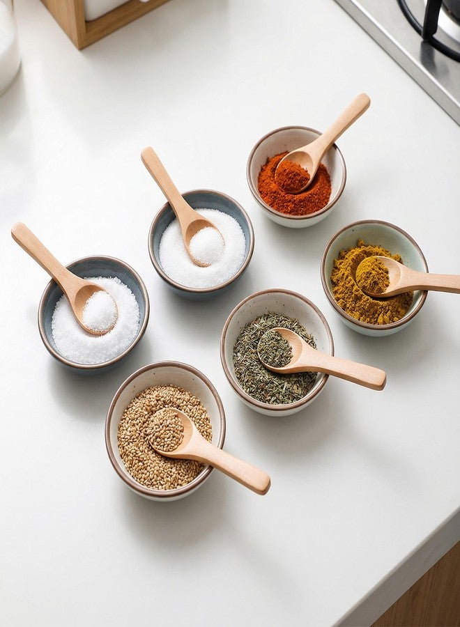 HaiFafafaing 6PCS Small Wooden Spoons, 3. 5 Inch Handmade Mini Wooden Spoons for Jars Tasting Condiments Salt Sugar Coffee Tea Honey Spices,Ideal Kitchen Gift (Wood Color) - Image 5