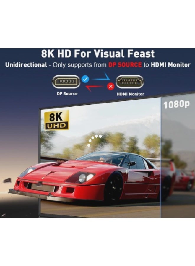 Haing كابل Display Port إلى HDTV 8K 1.8M - Image 2