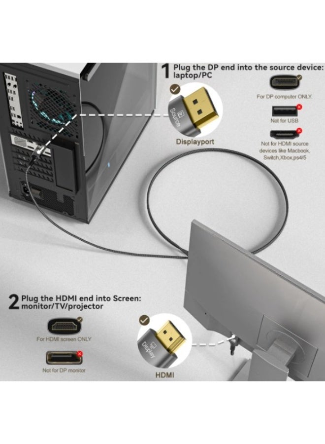 Haing كابل Display Port إلى HDTV 8K 1.8M - Image 3